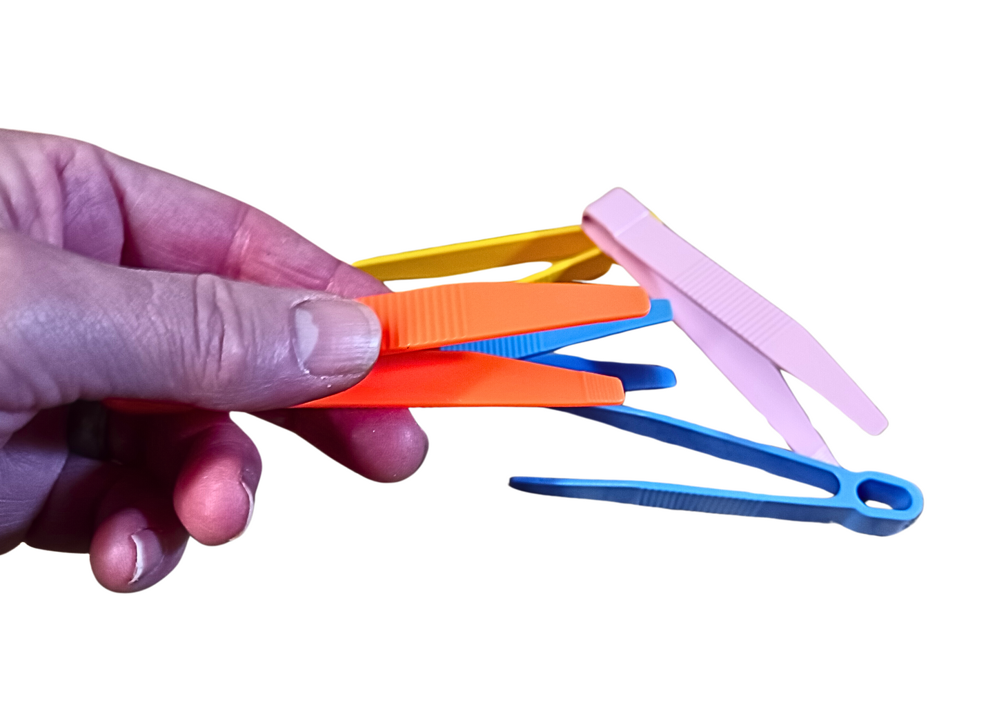 Brightly Coloured Tweezers for Young Explorers 5 pack