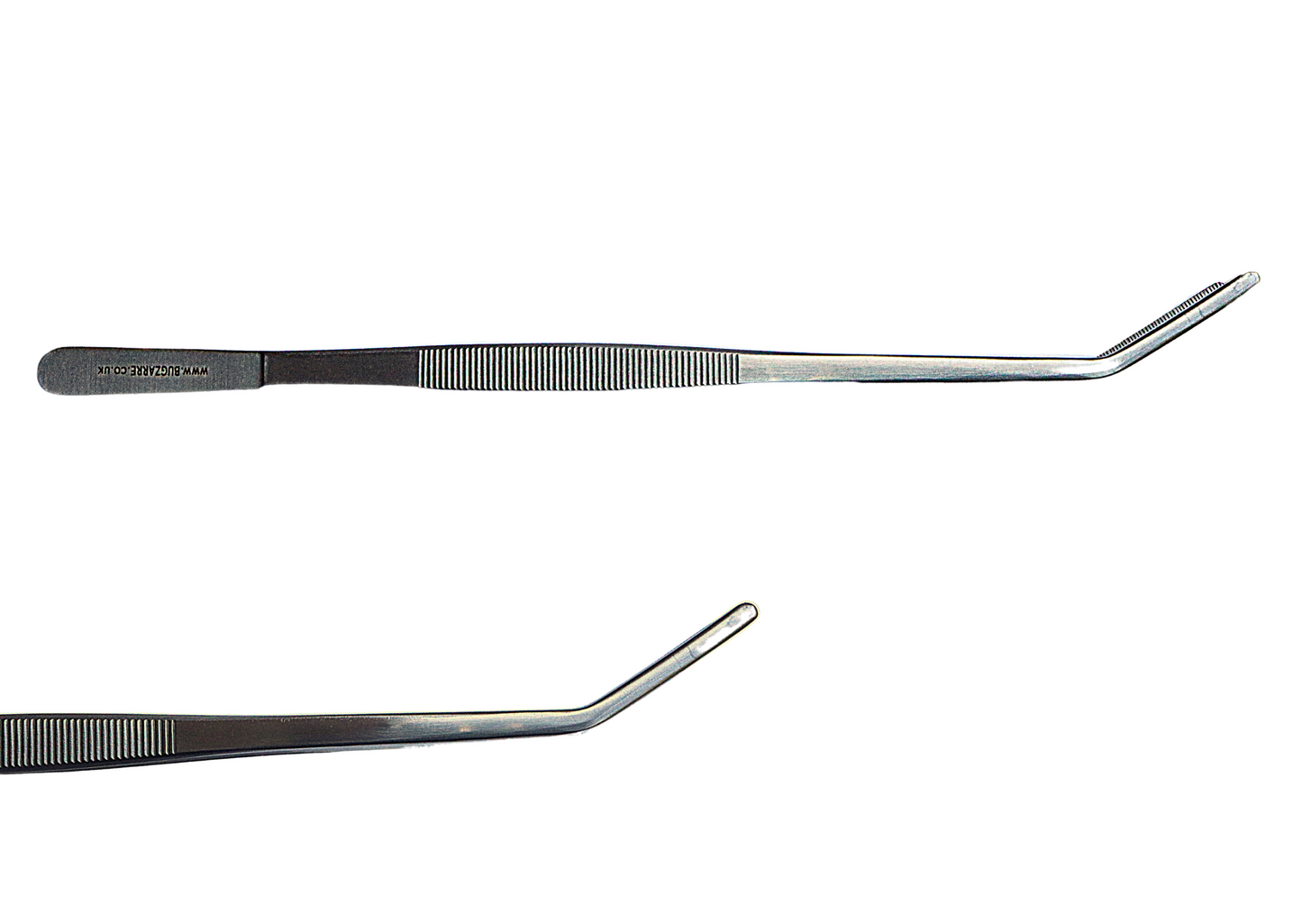Stainless Steel Feeding Tweezers Angled Tip