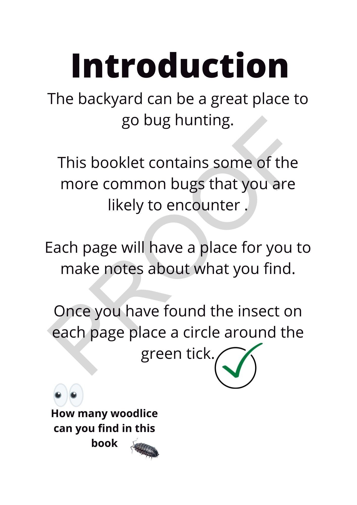 Backyard Bughunting Pocket Bug Hunting Guide & Activity Book